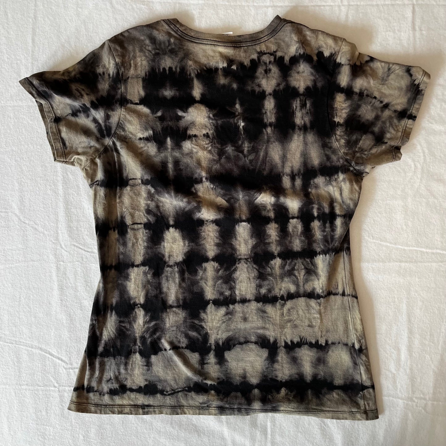 I Love the 80's Upcycled Tie Dye T Shirt SIZE L