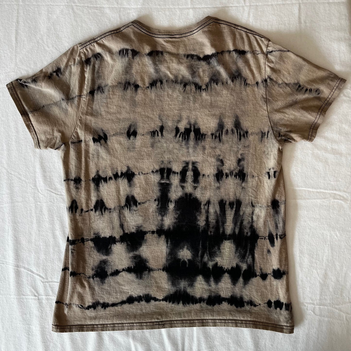 NASA Black and White Upcycled Tie Dye T Shirt SIZE L