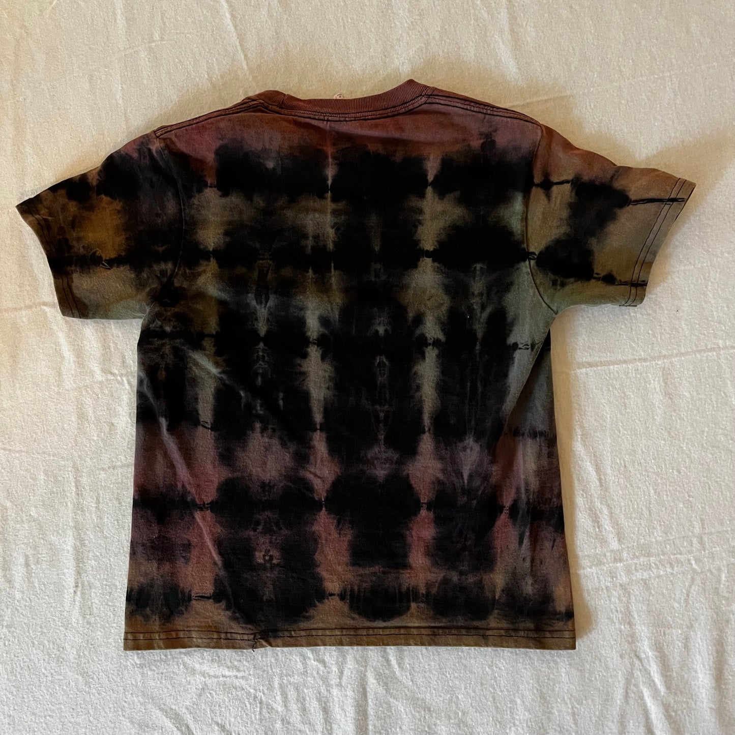Kids Dinosaur Adventure Upcycled Tie Dye Size S