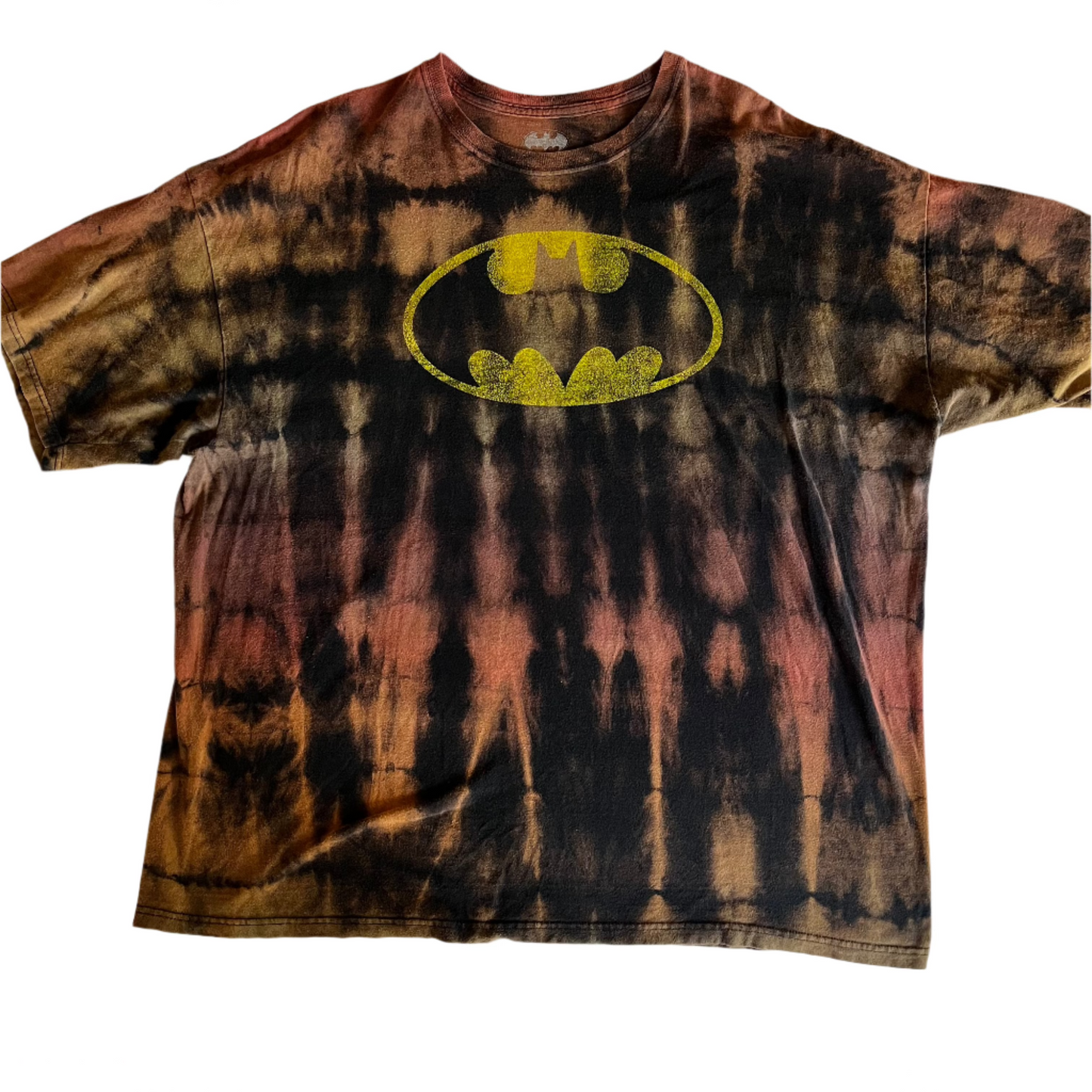 Batman Upcycled Tie Dye T Shirt SIZE XXL